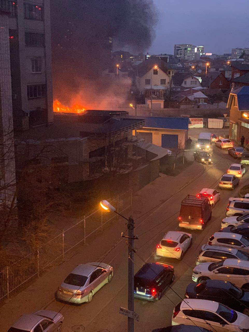 Пожар в Краснодаре 13 сентября